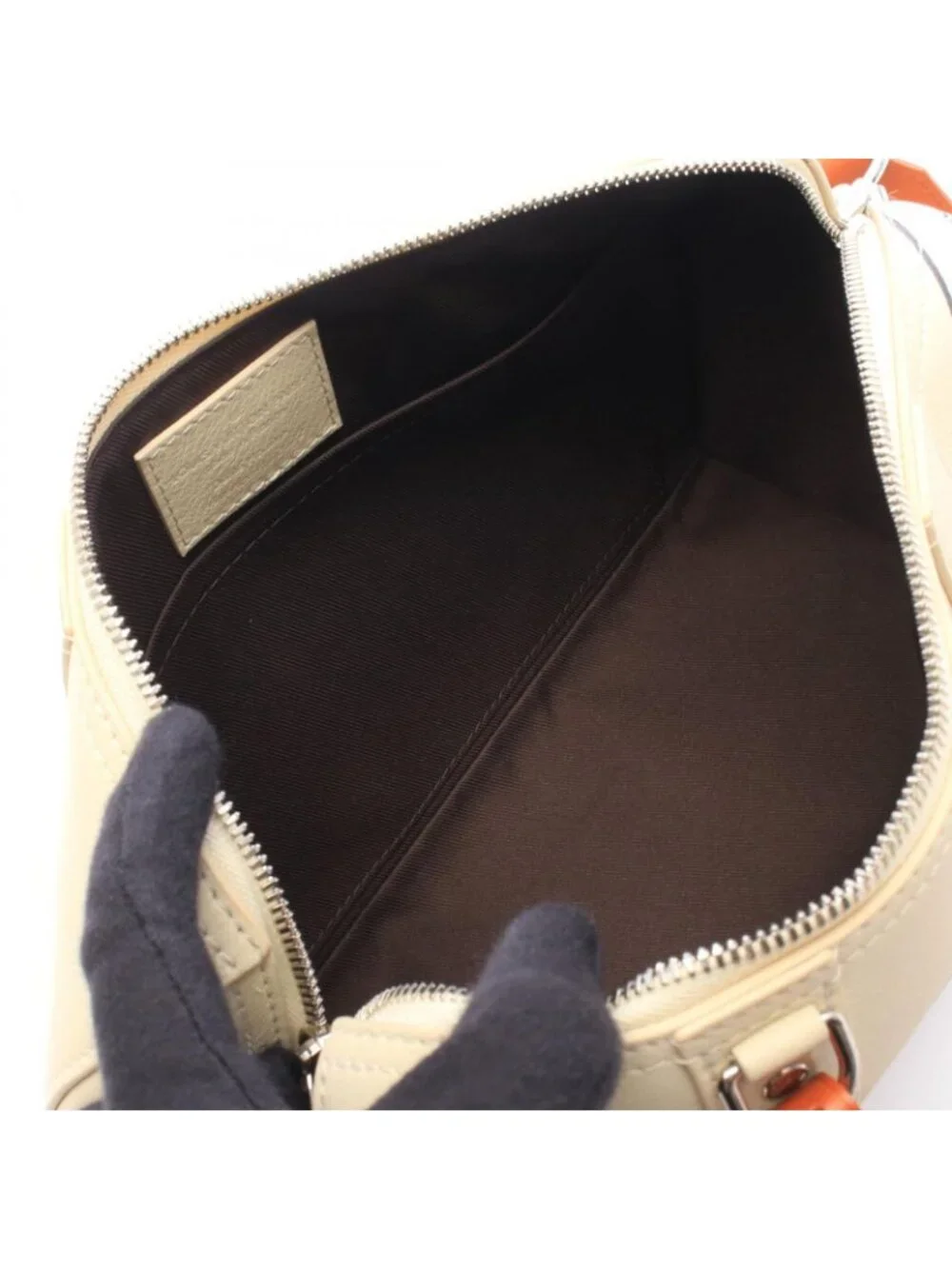 Louis Vuitton Shoulder Bag City Keepall Cream Leather